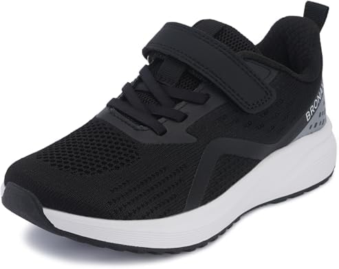 Kids Wide Toe Box Sneaker — Black