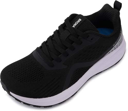 Men's Wide Toe Box Road Runner — Black White