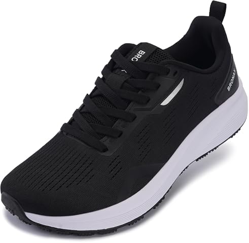 Men's Wide Toe Box Gym Trainer — Black White